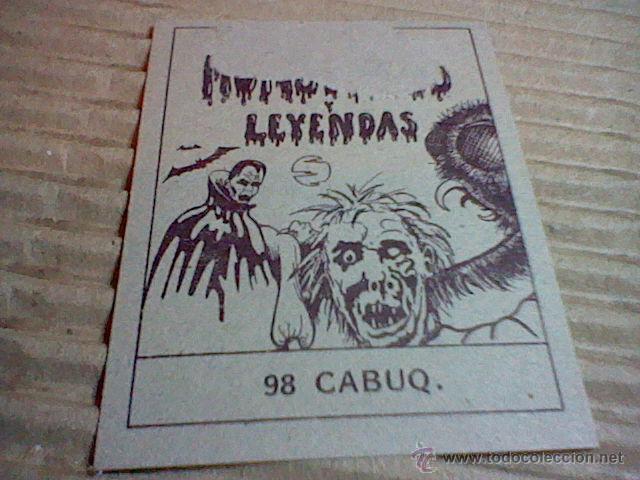 Coleccionismo cromos antiguos: CROMO N&ordm; 98 cabuq MONSTRUOS LEYENDAS RECUPERADO VENTANILLA - Foto 2