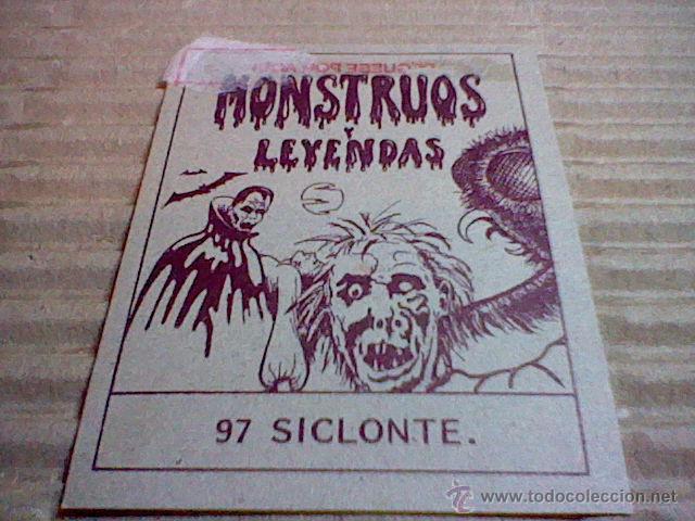 Coleccionismo cromos antiguos: CROMO N&ordm; 97 siclonte  MONSTRUOS LEYENDAS RECUPERADO VENTANILLA - Foto 2