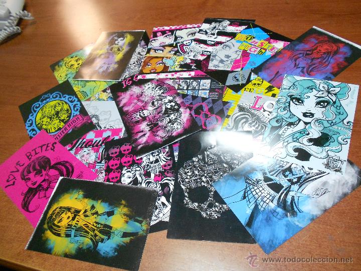 Coleccionismo cromos antiguos: LOTE DE 22 CROMO POSTAL DE MONSTER HIGH PANINI L1 - Foto 1