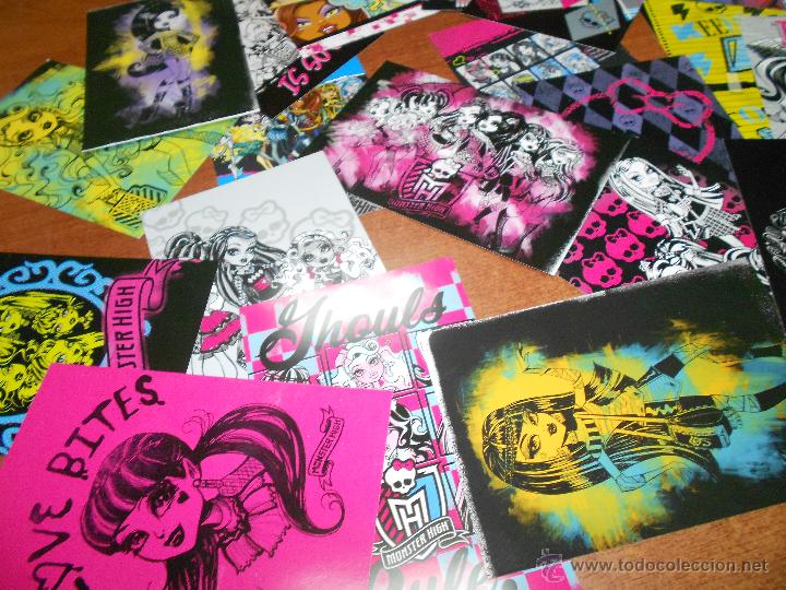 Coleccionismo cromos antiguos: LOTE DE 22 CROMO POSTAL DE MONSTER HIGH PANINI L1 - Foto 3