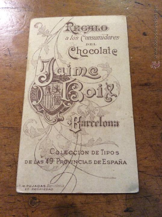 Coleccionismo cromos antiguos: Chocolate Jaime Boix - Foto 2