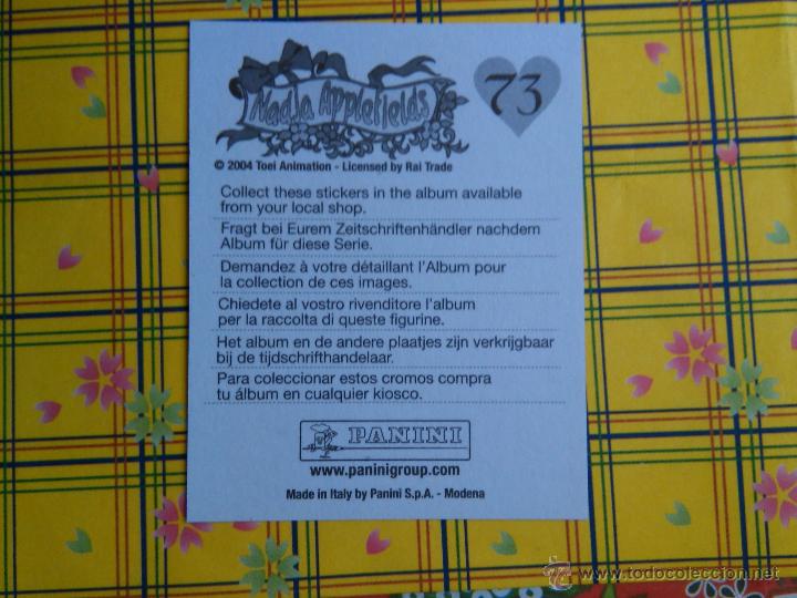 Coleccionismo cromos antiguos: ASHITA NO Nadja Applefields PANINI N 73 - Foto 2
