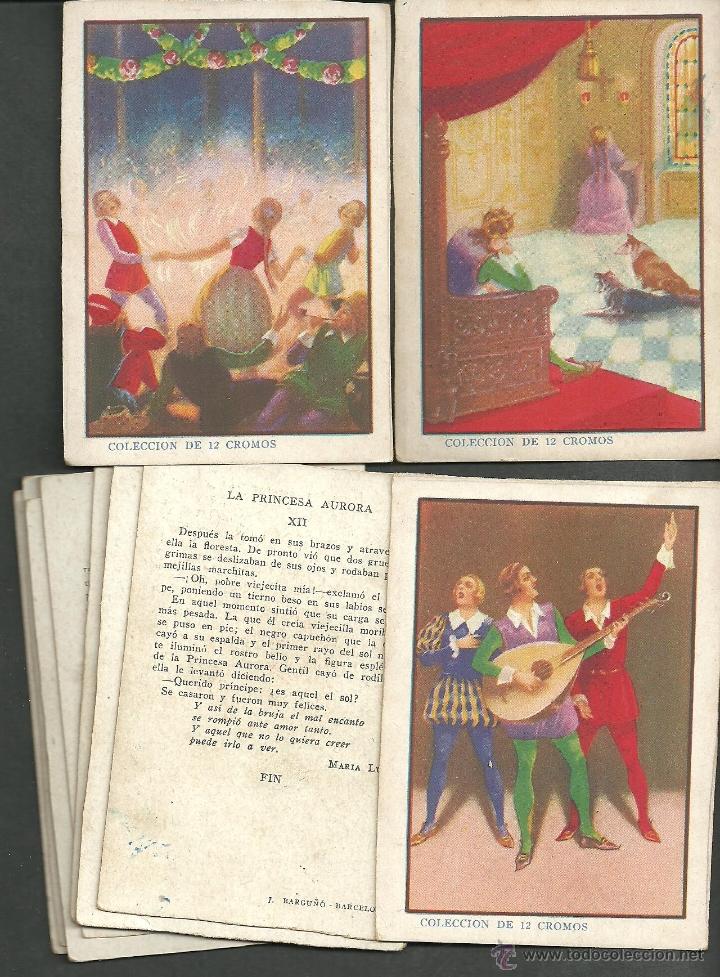Coleccionismo cromos antiguos: COLECCION DE CROMOS COMPLETA LA PRINCESA AURORA 12 CROMOS - Foto 1
