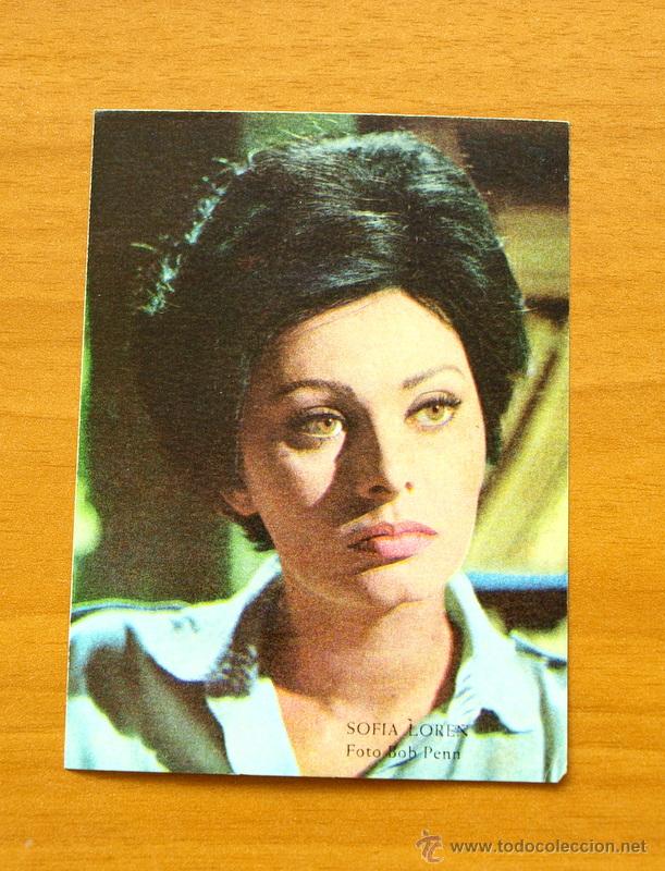 Coleccionismo Cromos antiguos: Actores y actrices - Sofia Loren - Foto Bob Penn - Nunca pegado