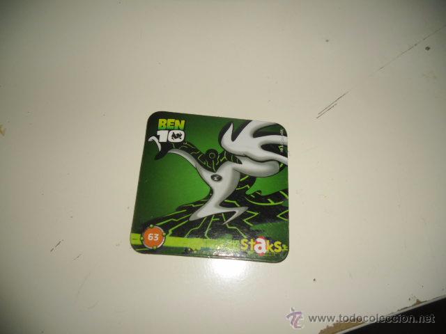 Coleccionismo cromos antiguos: IMAN STAKS BEN10 BEN 10 N&ordm; 63 - Foto 1