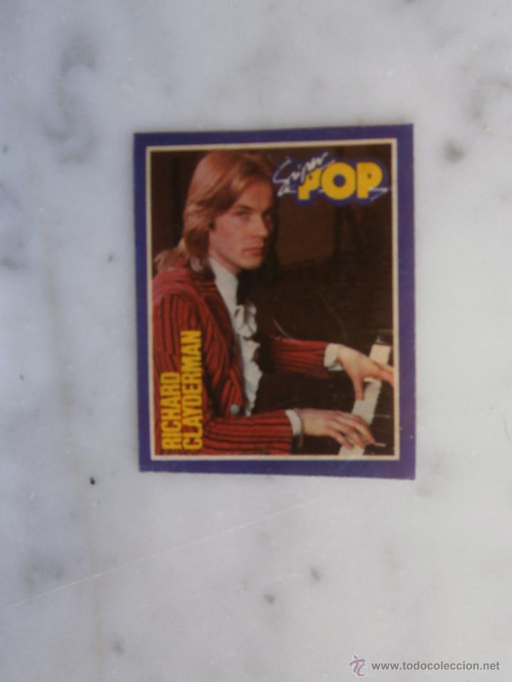 Coleccionismo Cromos antiguos: cromo  super pop - richartd clayderman - mide 5 x 4 c.m.