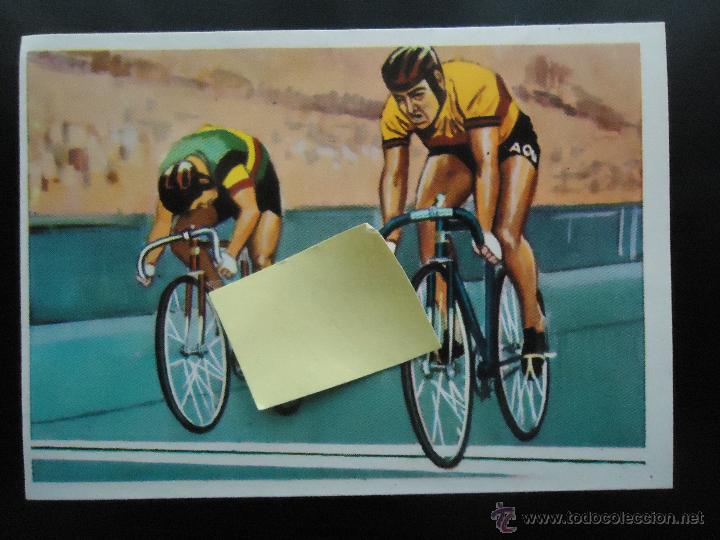 Coleccionismo cromos antiguos: cromo enciclopedia deportiva atletismo deporte ciclismo bicicleta velocidad atleta jugadores n&ordm; 97