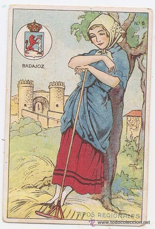Coleccionismo cromos antiguos: BADAJOZ TIPO DE MUJER CROMO A&Ntilde;OS 20 - Foto 1
