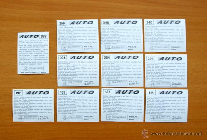 Coleccionismo cromos antiguos: Auto - 11 cromos diferentes - Editorial Panini - Foto 2