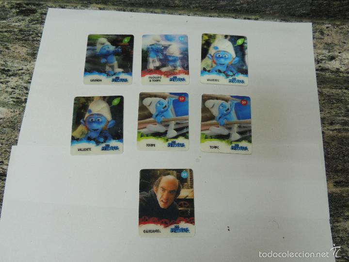 Coleccionismo cromos antiguos: 7 CROMOS DE LOS PITUFOS - Foto 1