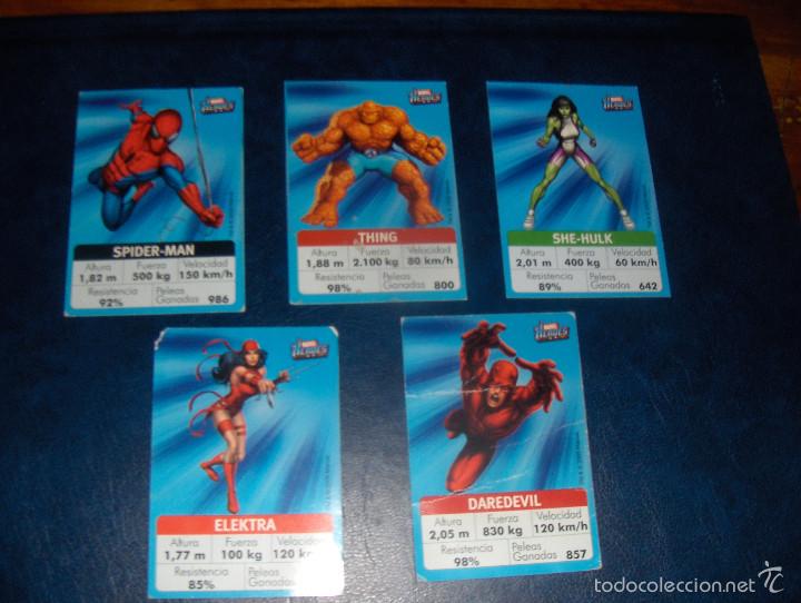 Coleccionismo cromos antiguos: MARVEL HEROES, CHUPA CHUPS. 5 CROMOS. - Foto 1