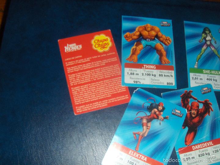 Coleccionismo cromos antiguos: MARVEL HEROES, CHUPA CHUPS. 5 CROMOS. - Foto 2