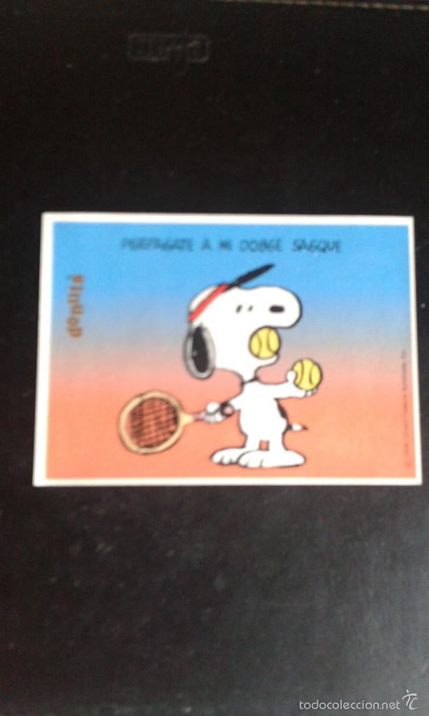 Coleccionismo cromos antiguos: CROMO DONUTS SNOOPY - Foto 1