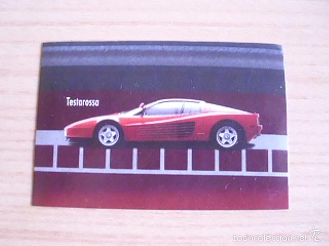 Coleccionismo cromos antiguos: Cromo-pegatina colecci&oacute;n oficial de tarjetas lenticulares de Ferrari. Testarossa. Nunca pegado
