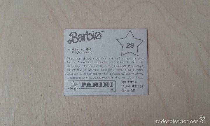 Coleccionismo cromos antiguos: Cromo Barbie -- n&ordm; 29 --Panini, 1986 - Foto 2
