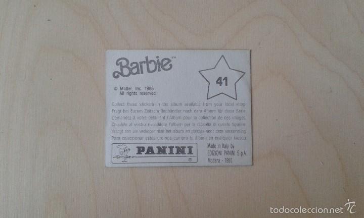 Coleccionismo cromos antiguos: Cromo Barbie -- n&ordm; 41 -- Panini, 1986 - Foto 2