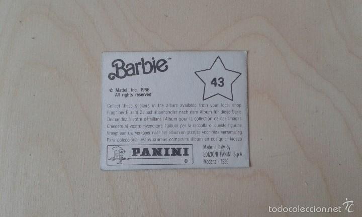 Coleccionismo cromos antiguos: Cromo Barbie n&ordm; 43--Panini, 1986 - Foto 2