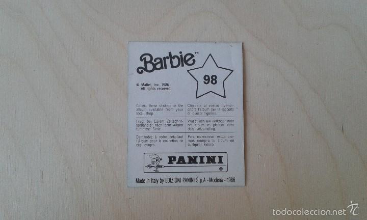 Coleccionismo cromos antiguos: Cromo Barbie n&ordm; 98--Panini, 1986 - Foto 2