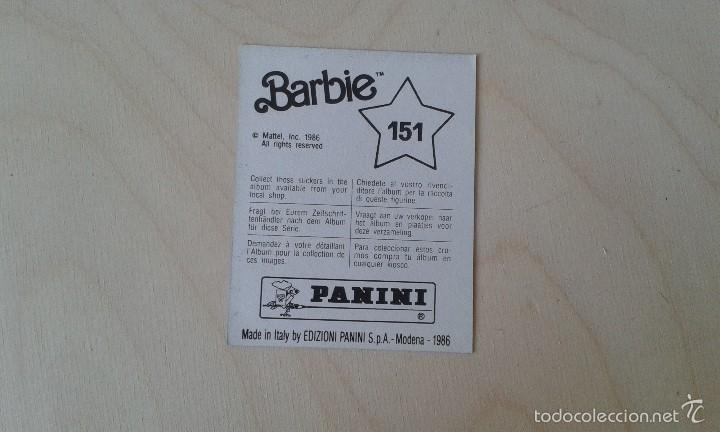 Coleccionismo cromos antiguos: Cromo Barbie n&ordm; 151--Panini, 1986 - Foto 2