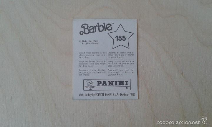 Coleccionismo cromos antiguos: Cromo Barbie n&ordm; 155--Panini, 1986 - Foto 2