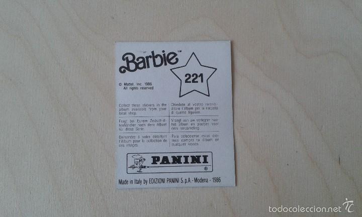 Coleccionismo cromos antiguos: Cromo Barbie n&ordm; 221--Panini, 1986 - Foto 2