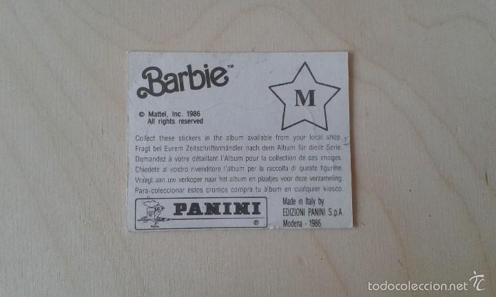 Coleccionismo cromos antiguos: Cromo Barbie -- M -- Panini, 1986 - Foto 2
