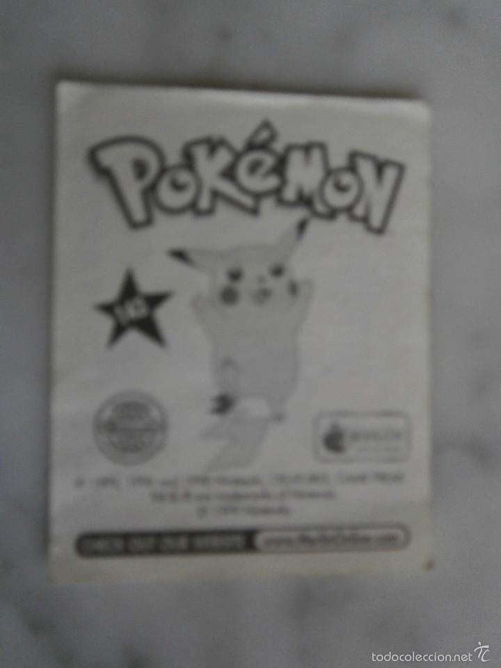Coleccionismo cromos antiguos: CROMO DE POKEMON NINTENDO MERLIN - Foto 2