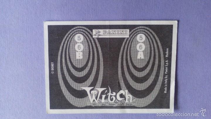 Coleccionismo cromos antiguos: cromo witch panini n&ordm; 56 A 56 B - Foto 2