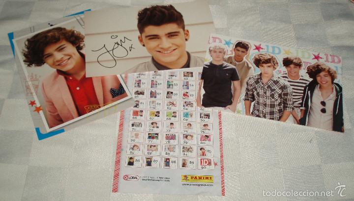 Coleccionismo cromos antiguos: cuatro fotocromos de Panini 1D Photocards Phoprints