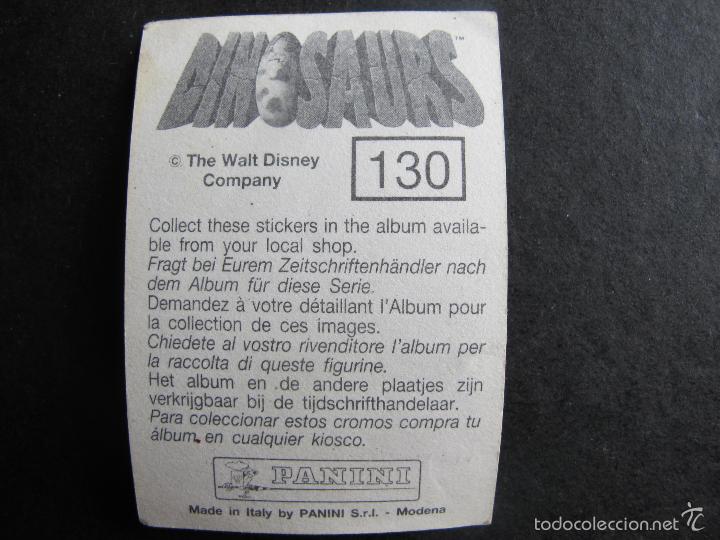 Coleccionismo cromos antiguos: cromo dinosaurs panini disney numero 130 - Foto 2