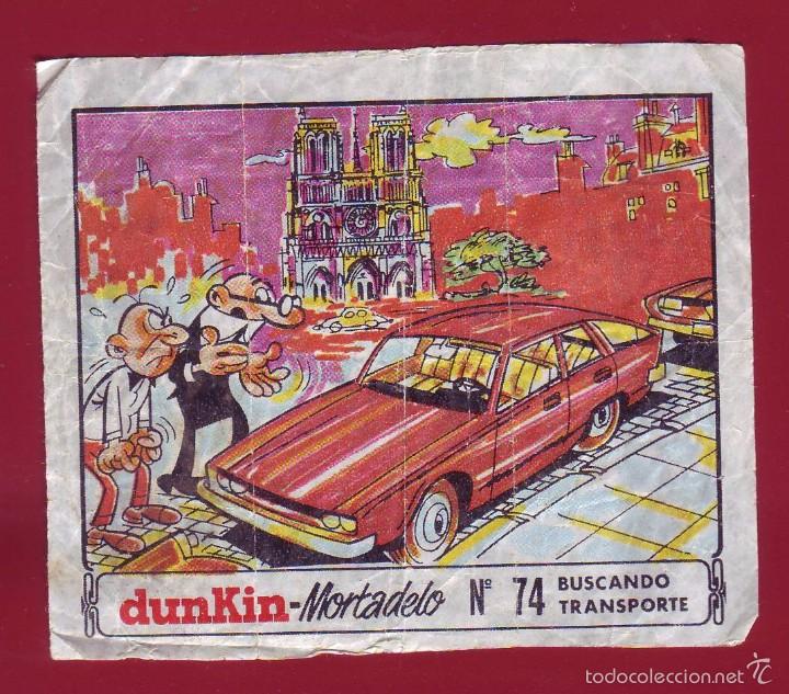 Coleccionismo cromos antiguos: DUNKIN - MORTADELO - UN CROMO 74 - Foto 1