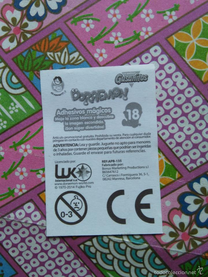 Coleccionismo cromos antiguos: GUSANITOS DORAEMON N 18 - Foto 2