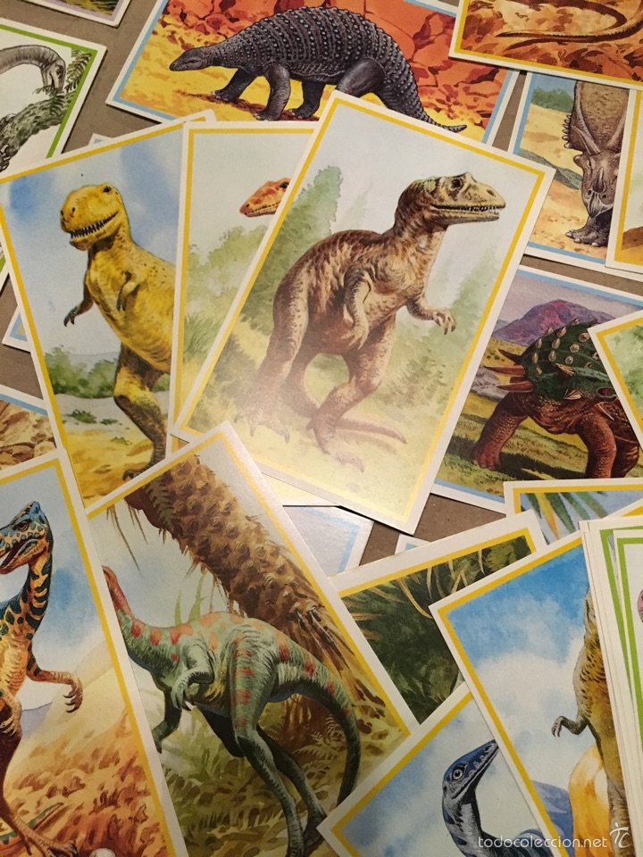 Coleccionismo cromos antiguos: Lote de Cromos de Dinosaurios - Foto 7