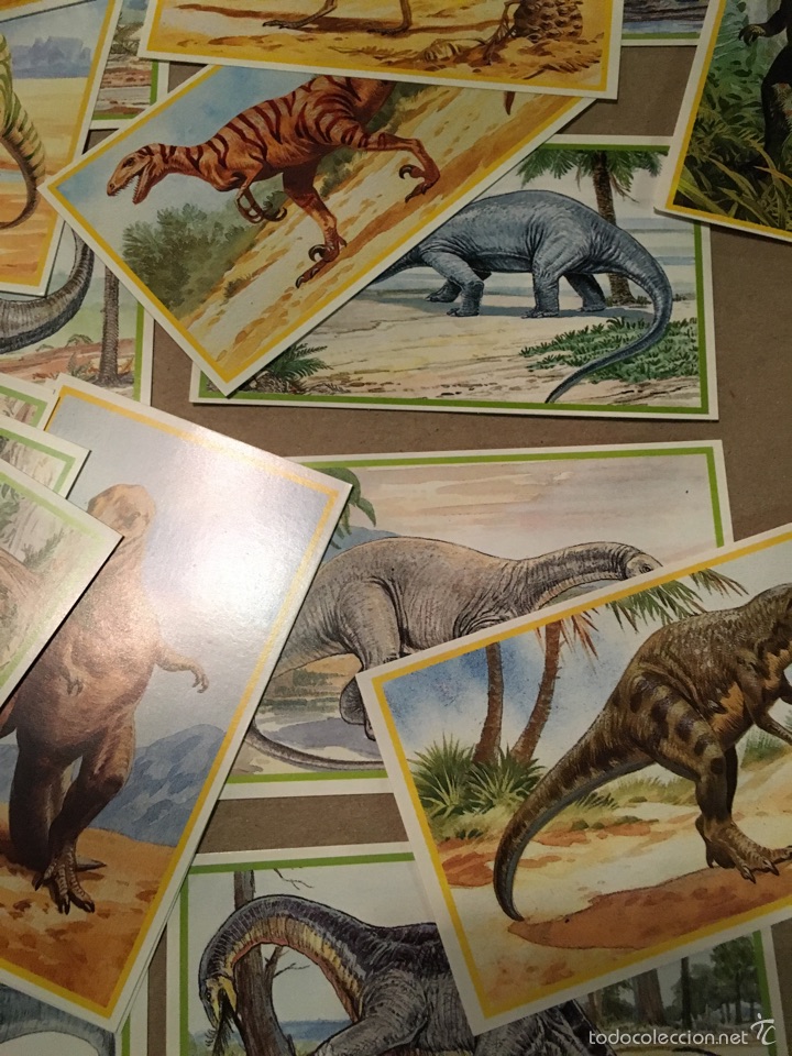 Coleccionismo cromos antiguos: Lote de Cromos de Dinosaurios - Foto 8
