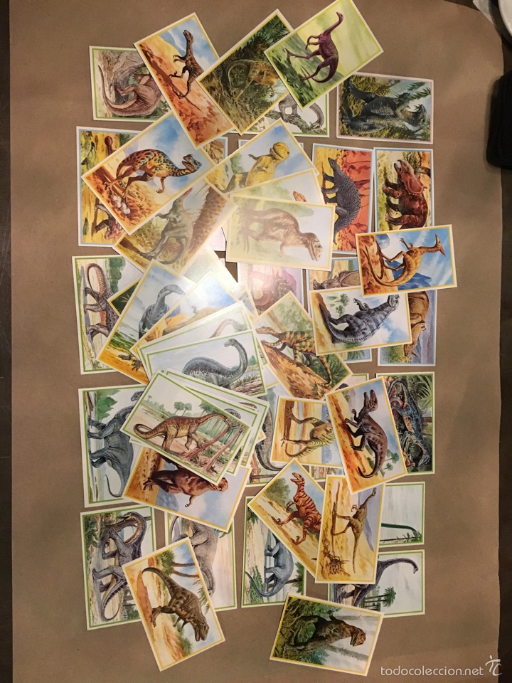 Coleccionismo cromos antiguos: Lote de Cromos de Dinosaurios - Foto 9