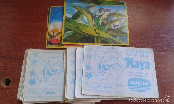 Coleccionismo cromos antiguos: lote de 20 cromos la abeja maya danone - Foto 1