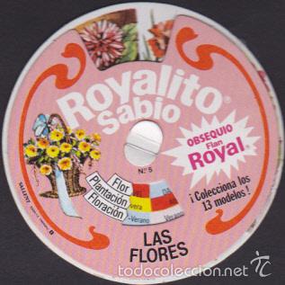 Colecionismo Cromos antigos: CROMO COLECCION ROYALITO LAS FLORES FLAN ROYAL