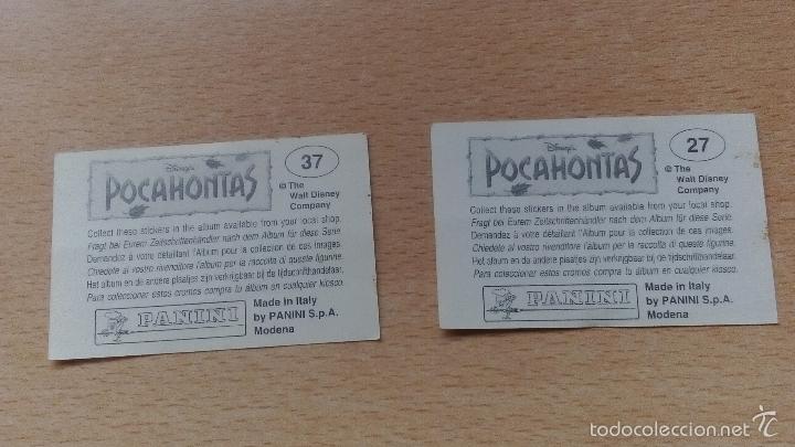 Coleccionismo cromos antiguos: 5 cromos pocahontas - Foto 2