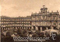 Colecionismo Cromos antigos: POSTAL ORIGINAL DECADA 1930, SALAMANCA, PLAZA MAYOR. LEER. VER TAMA&Ntilde;O Y EXPLICACION.