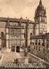 Colecionismo Cromos antigos: POSTAL ORIGINAL DECADA 1930, SALAMANCA, LA UNIVERSIDAD. LEER. VER TAMA&Ntilde;O Y EXPLICACION.
