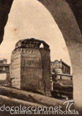 Colecionismo Cromos antigos: POSTAL ORIGINAL DECADA 1930, CACERES, LA TORREMOCHADA. LEER, VER TAMA&Ntilde;O Y EXPLICACION.
