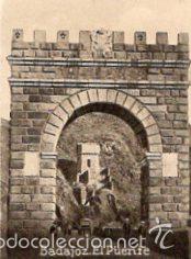 Colecionismo Cromos antigos: POSTAL ORIGINAL DECADA 1930, BADAJOZ, EL PUENTE. LEER, VER TAMA&Ntilde;O Y EXPLICACION.