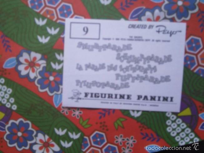 Coleccionismo cromos antiguos: cromo PITUFOPARADE PANINI LOS PITUFOS N 9 - Foto 2