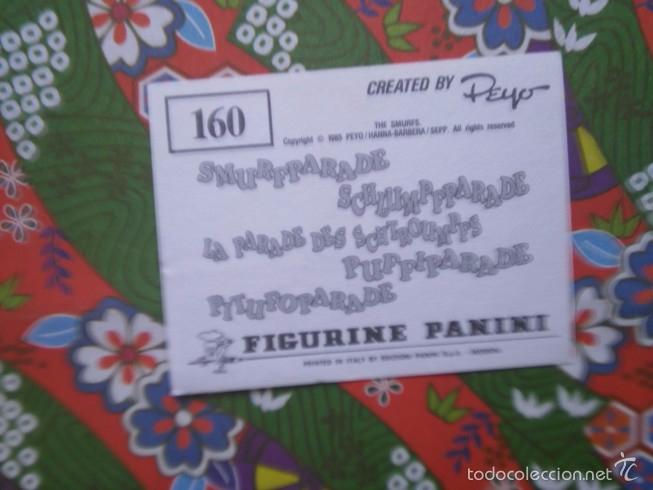 Coleccionismo cromos antiguos: cromo PITUFOPARADE PANINI LOS PITUFOS N 160 - Foto 2