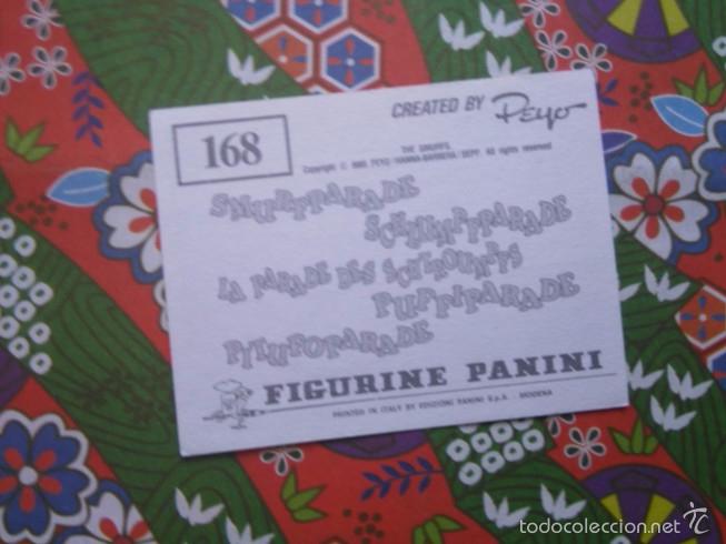 Coleccionismo cromos antiguos: cromo PITUFOPARADE PANINI LOS PITUFOS N 168 - Foto 2