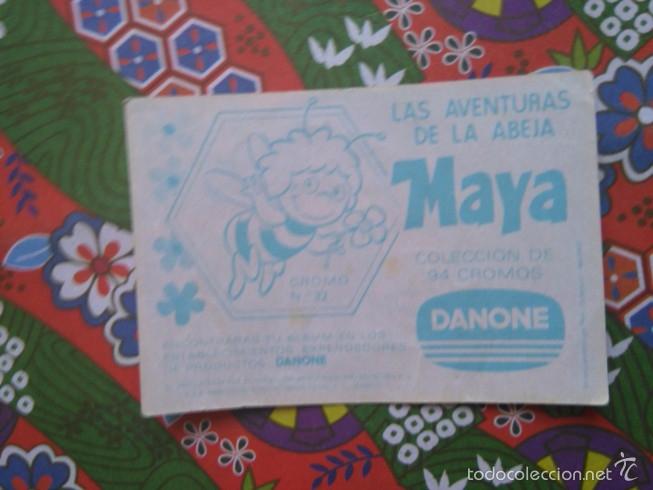 Coleccionismo cromos antiguos: cromo DANONE LA ABEJA MAYA 32 - Foto 2