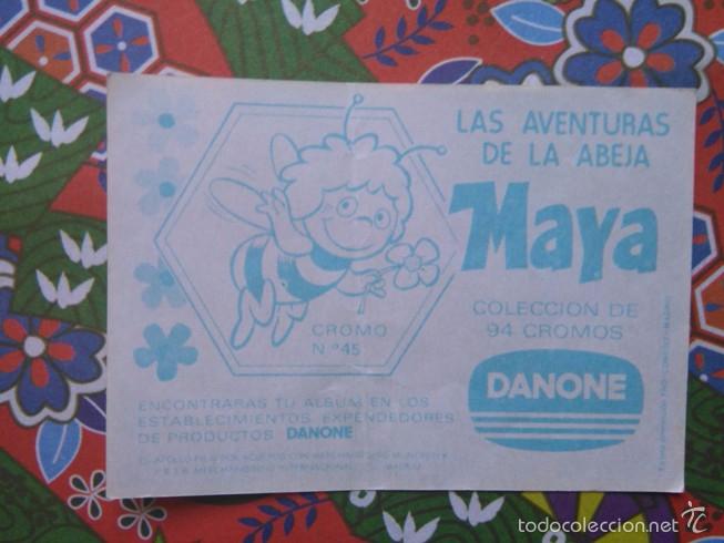 Coleccionismo cromos antiguos: cromo DANONE LA ABEJA MAYA 45 - Foto 2