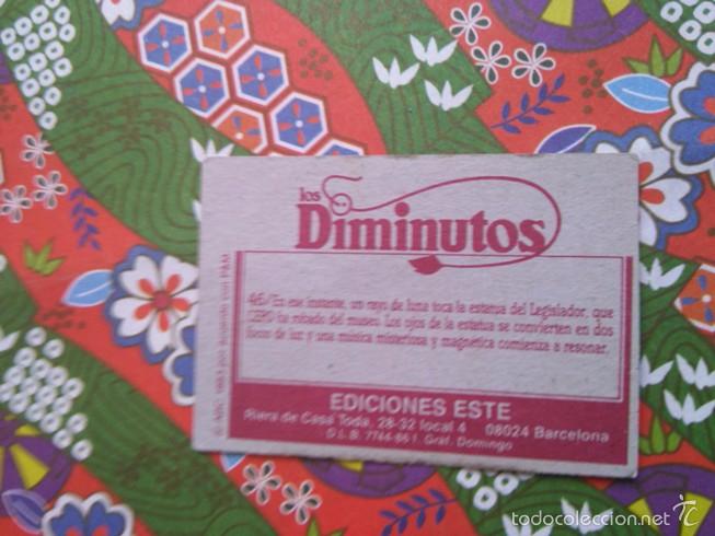 Coleccionismo cromos antiguos: cromo 46 LOS DIMINUTOS EDICIONES ESTE - Foto 2