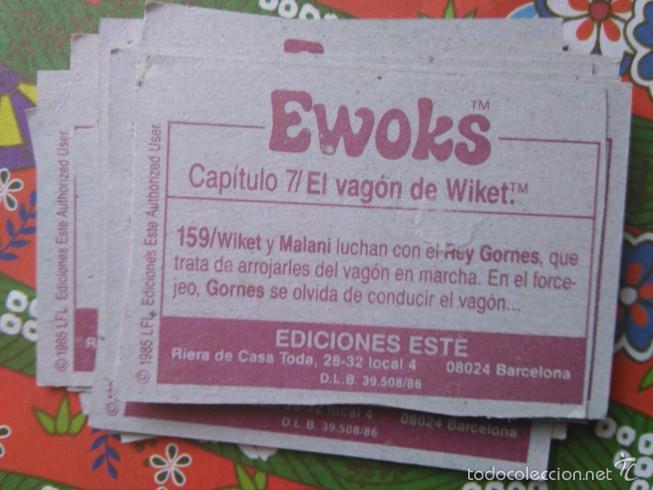 Coleccionismo cromos antiguos: cromo EWOKS EDICIONES ESTE N 159 - Foto 2