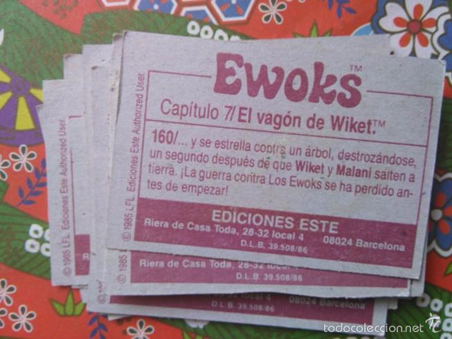 Coleccionismo cromos antiguos: cromo EWOKS EDICIONES ESTE N 160 - Foto 2
